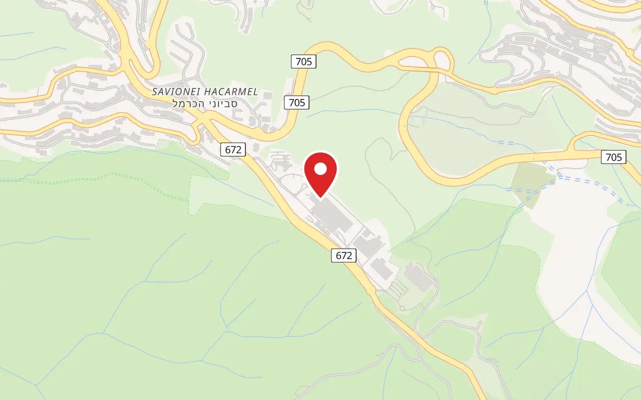 Map showing where Hecht Museum is