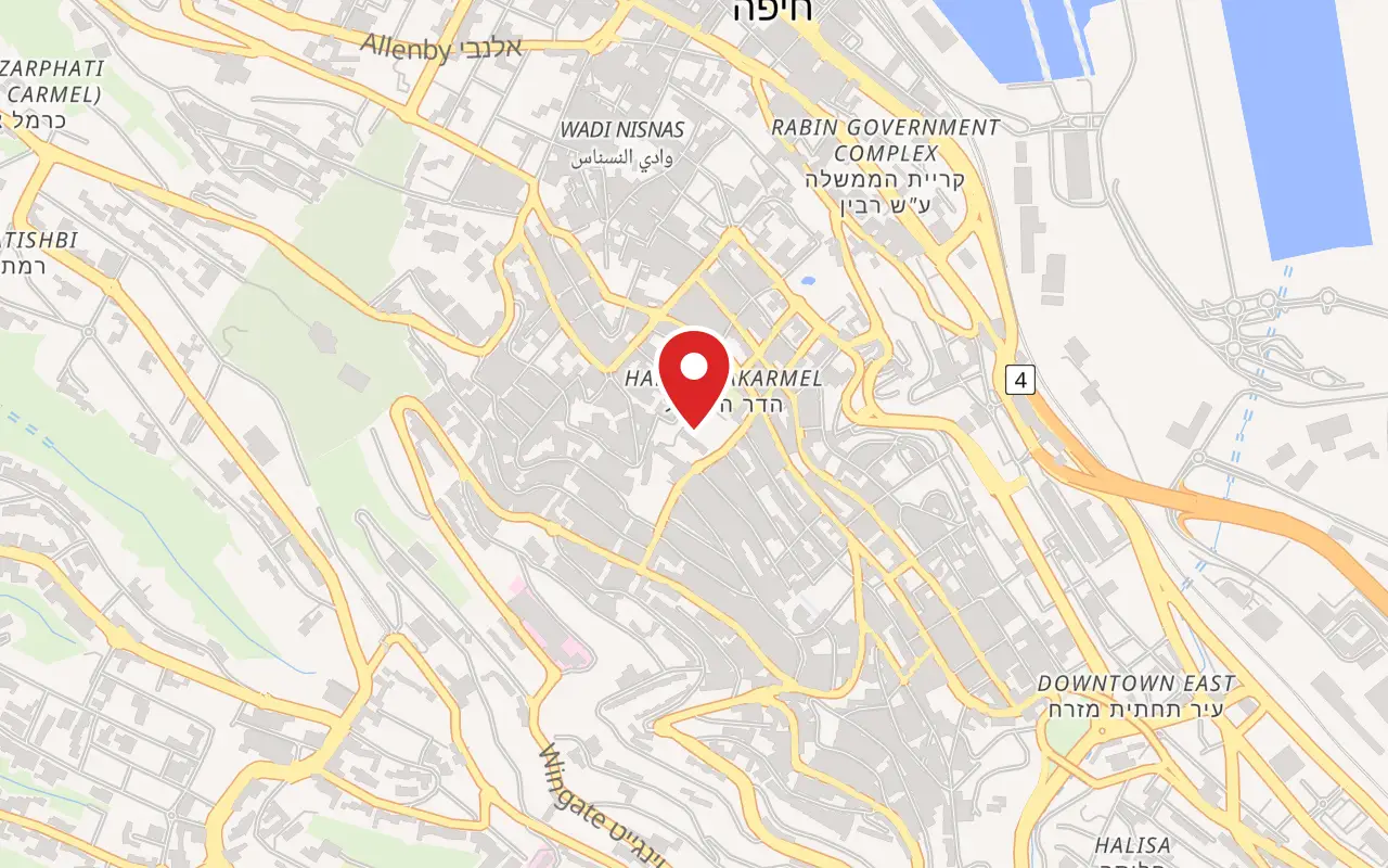 Map showing where MadaTech, the Israel National Museum of Science is