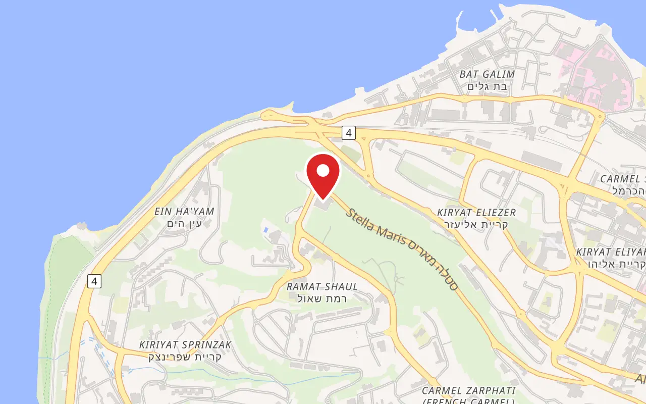Map showing where Stella Maris Carmelite Monastery is