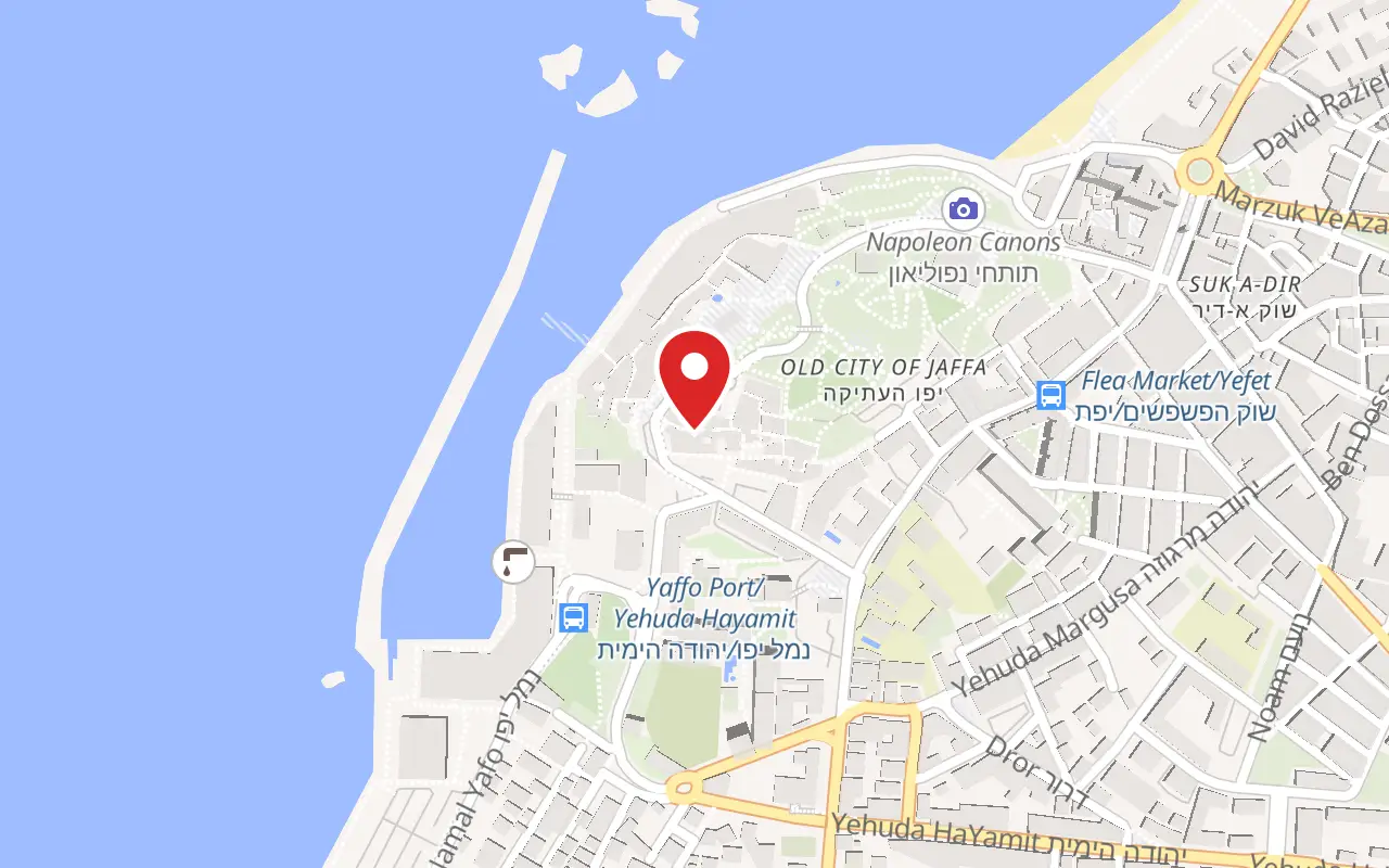 Map showing where Ilana Goor Museum is