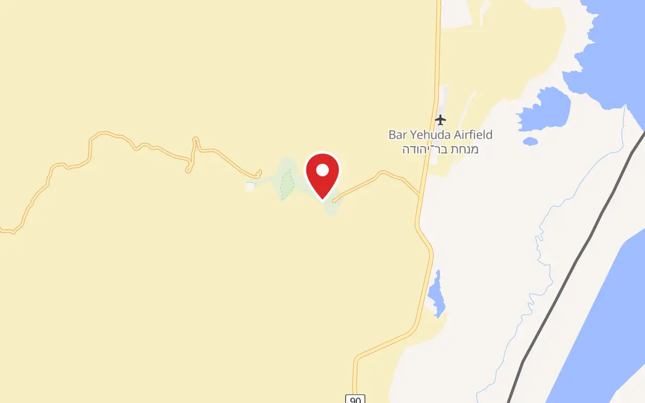 Map showing where The Masada Cable Car is