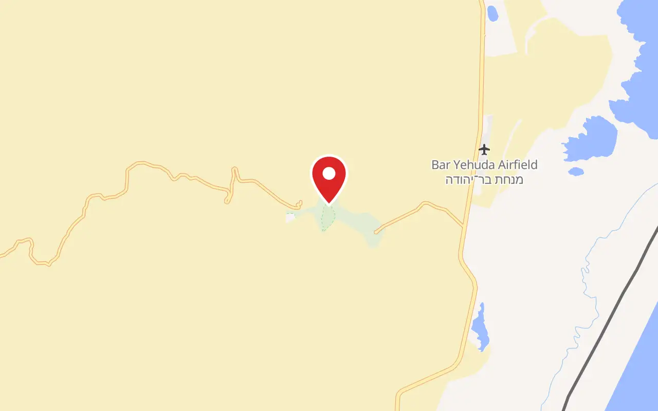 Map showing where Herod's Northern Palace is