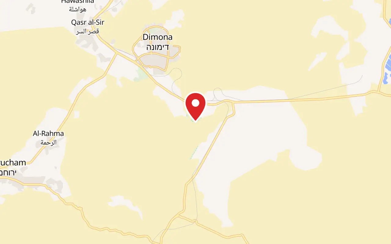 Map showing where Mamshit National Park is