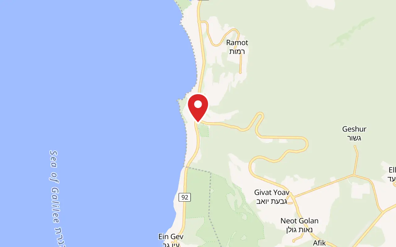 Map showing where Kursi is