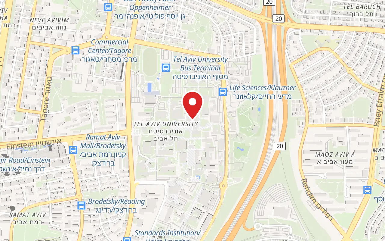 המיקום של אנו, מוזיאון העם היהודי על המפה