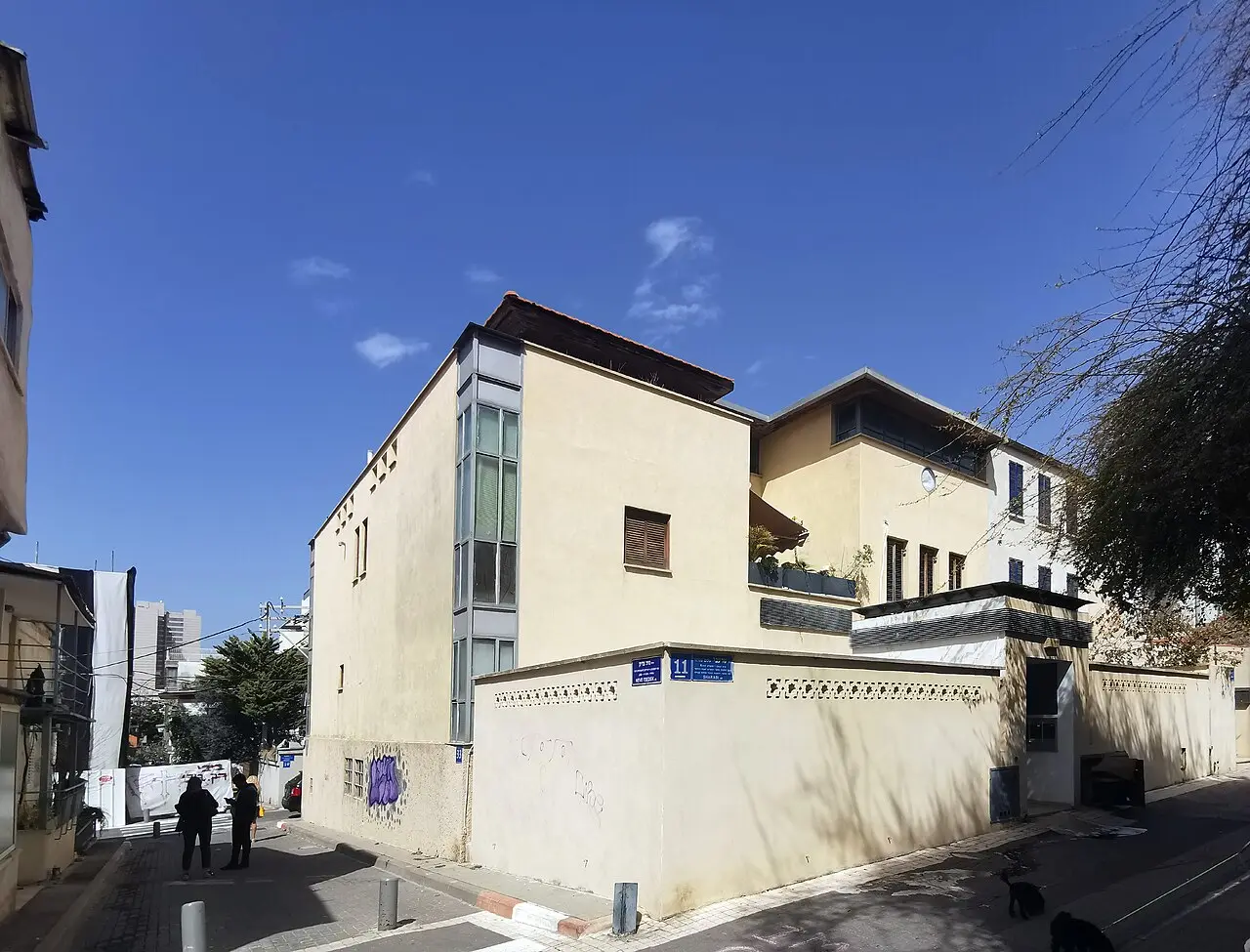 A restored two-storey house on Sharabi Street in Neve Tzedek