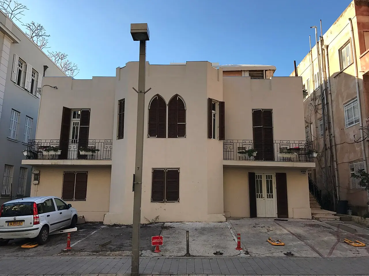 The house at 11 Bialik Street, preserved as part of the White City